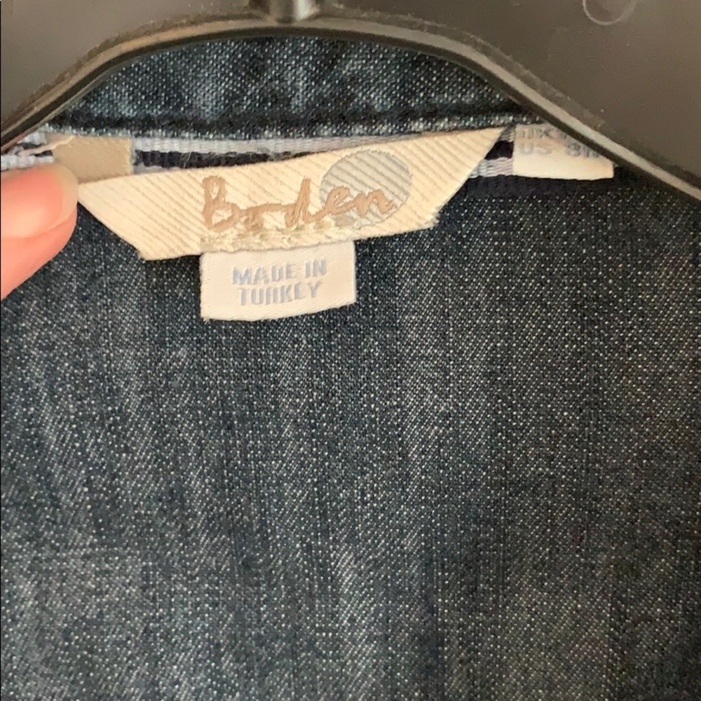 Boden Denim Dress. Size 8r - Picture 2 of 4
